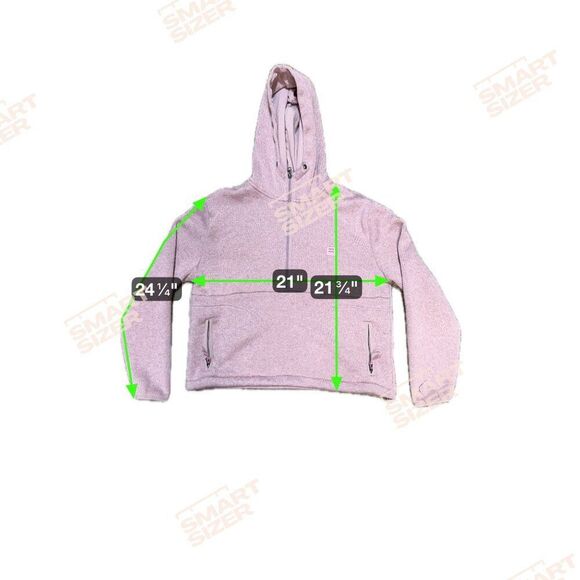 Billabong Adventure Roam Free Half-Zip Pullover Hoodie Sweatshirt Lily Pink S - Picture 6 of 6